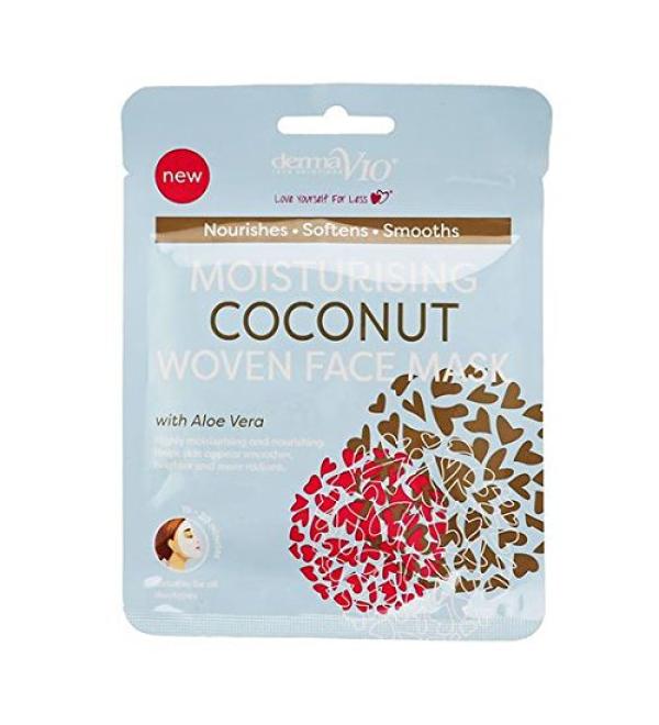 Derma V10 Face Mask Moisturising Coconut