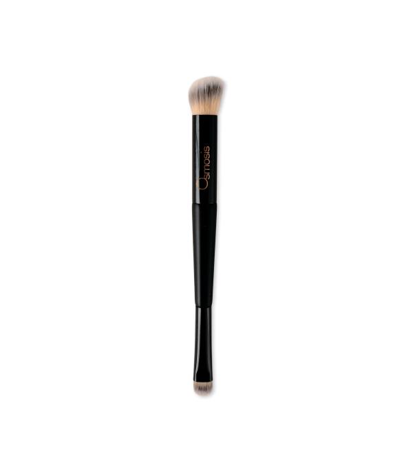 Osmosis 2-In-1 Dual End Concealer Brush For Flawless Liquid & Cream Makeup Application Blush Bronzer Highlighter Ultra Soft Bristles Dual Concealer Brush