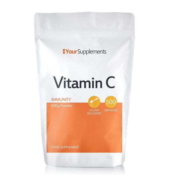 YourSupplements Vitamin C Powder 500g Pure - Buy Online on GoSupps.com