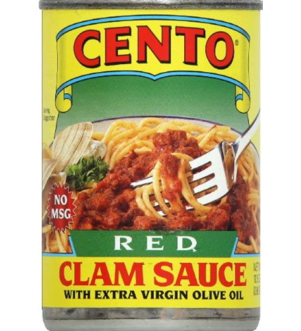 Cento Red Clam Sauce With Extra Virgin Olive Oil 10.5 Ounce (Pack of 6)