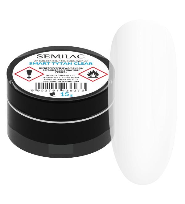 Semilac Smart Titan Builder Gel Clear 15 g - Buy Online on GoSupps.com