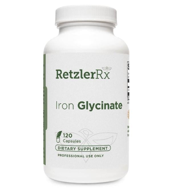 HormoneSynergy Iron Glycinate 29mg 120 Cap - Buy Online on GoSupps.com