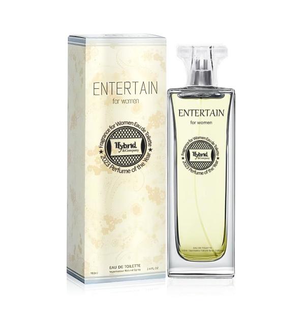 Hybrid & Company Entertain For Women Eau De Parfum Natural Spray Fresh Floral Scent 3.4 Fl Oz
