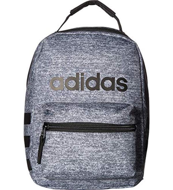 adidas unisex-adult Santiago Insulated Lunch Bag, Jersey Onix/Black, One Size
