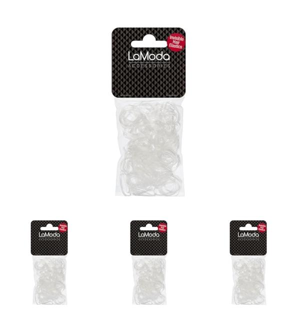 LaModa Small Rubber Ponytail Bands Approximately 250 per Pack 1 cm (Pack of 4) 250 count (Pack of 4)
