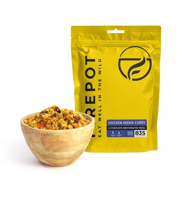 Firepot Chicken Keema Curry (Extra-large) - Healthy Dehydrated Expedition Food - Buy Online on GoSupps.com