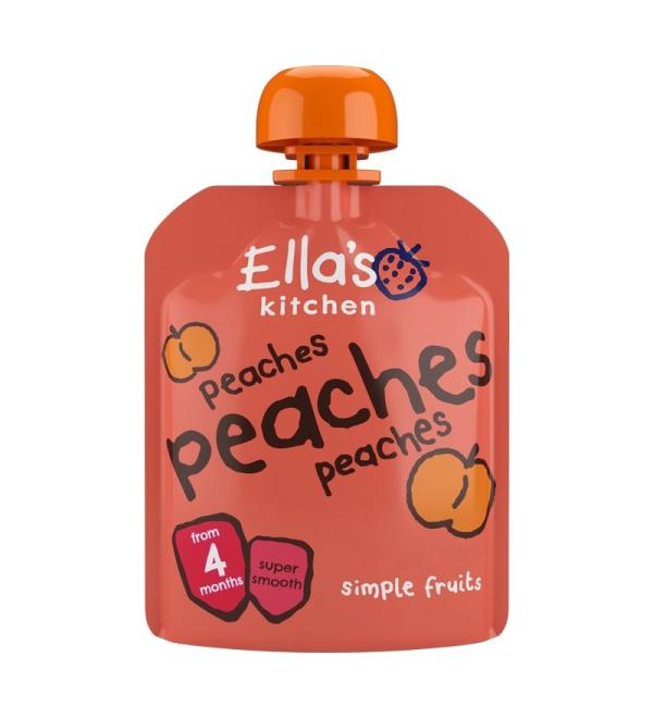 Ella's Kitchen Peaches Baby Food 70g - Organic Puree for Healthy Babies - Buy Online on GoSupps.com