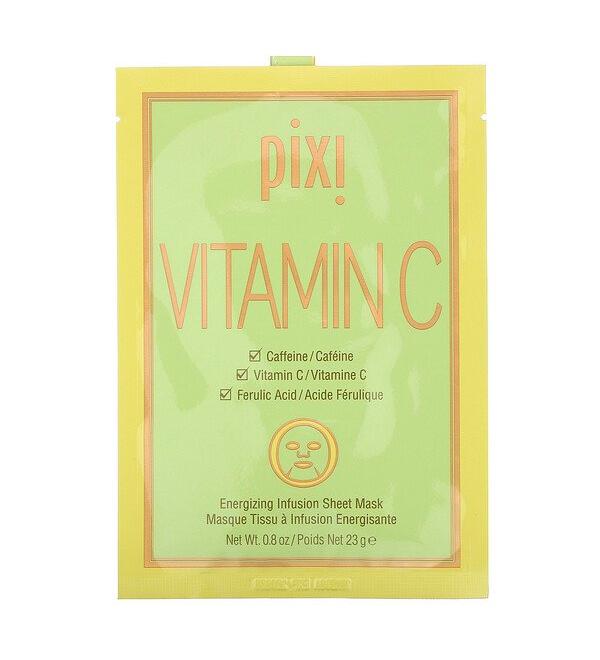 Pixi Beauty Vitamin C Energizing Infusion Beauty Sheet  Mask 3 Sheet Masks 0.8 oz (23 g) Each