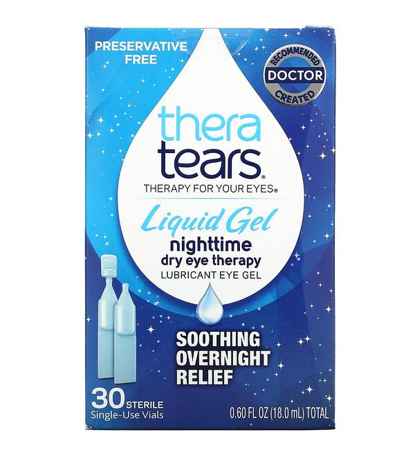 TheraTears Nighttime Dry Eye Gel â€“ 30 Single-Use Vials for Instant Relief - Buy Online on GoSupps.com