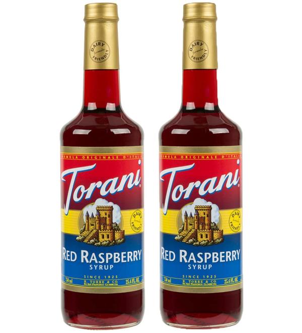 Torani Red Raspberry Flavour Syrup 750ml bottle 2 Pack dark red - Buy Online on GoSupps.com