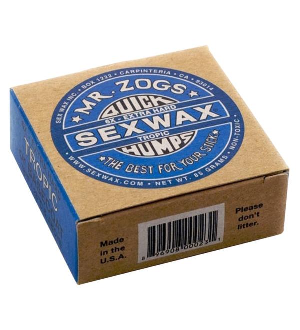 Sex Wax Mr Zogs Quick Humps Warm Surf Wax One Size Basecoat Tropical