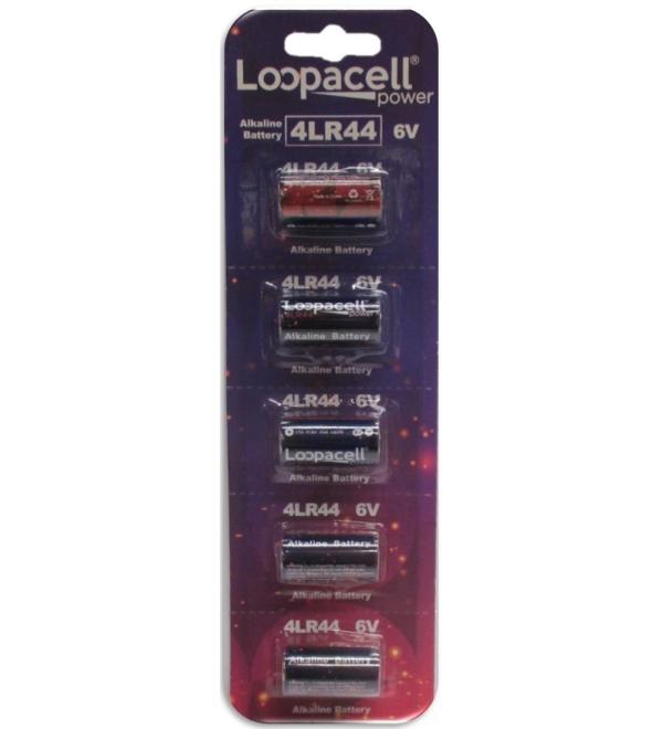5 Loopacell 4LR44 / 476A / PX28A / A544 / K28A / L1325 6V Batteries