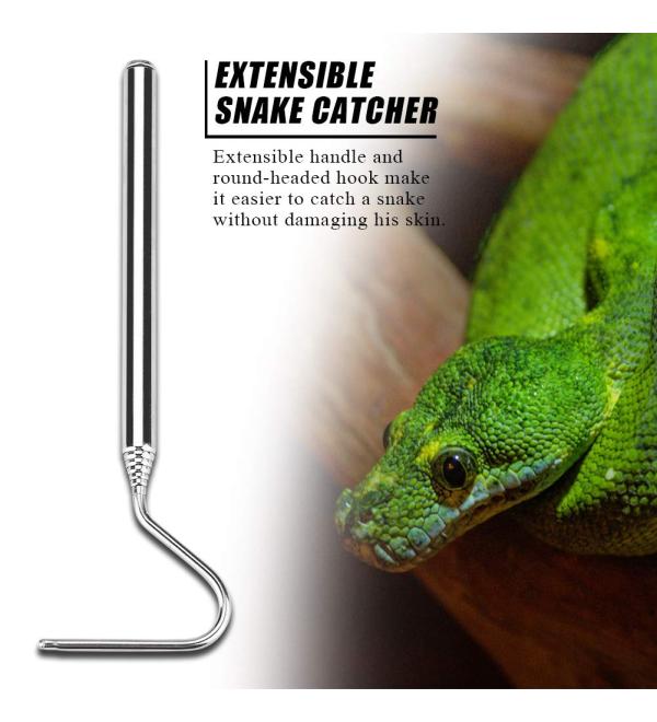 JULYKAI Snake hook stainless steel reptile receiver snake receiver snake forceps snake pet shop reptile - Buy Online on GoSupps.com