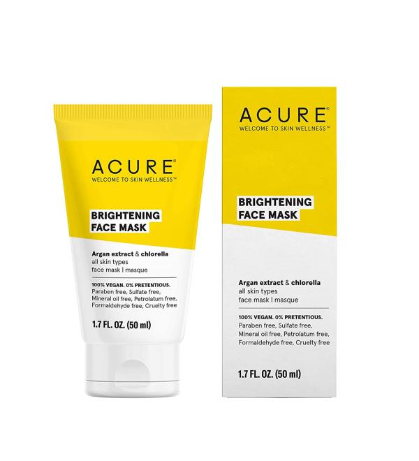 Acure Brightening Face Mask 1.7 fl oz | Radiant Skin & Natural Ingredients - Buy Online on GoSupps.com