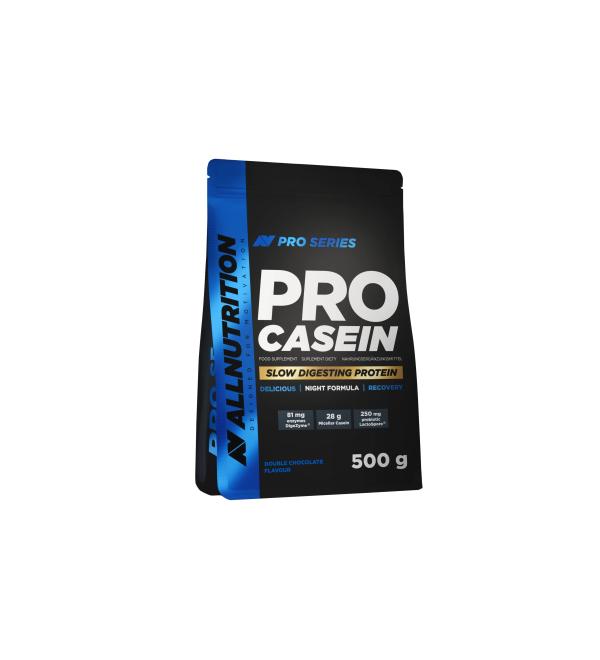 ALLNUTRITION Pro Casein Slow Digesting Protein Food Supplement - Micellar Casein with Probiotics and Enzymes - Night Formula for Muscle Recovery Double Chocolate