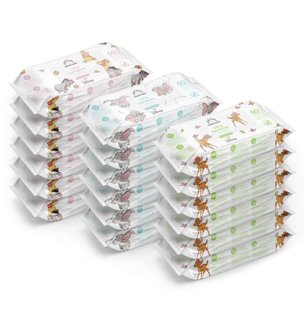 Mama Bear Disney Baby Wipes 1080 Count - Buy Online on GoSupps.com