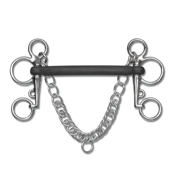 WALDHAUSEN rubber pelham bar rigid anatomical width 14.5 cm