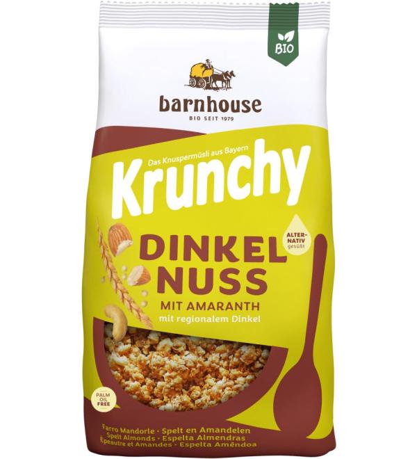 Barnhouse Barnhouse Organic Krunchy Amaranth Spelt Nuts 6 x 375g