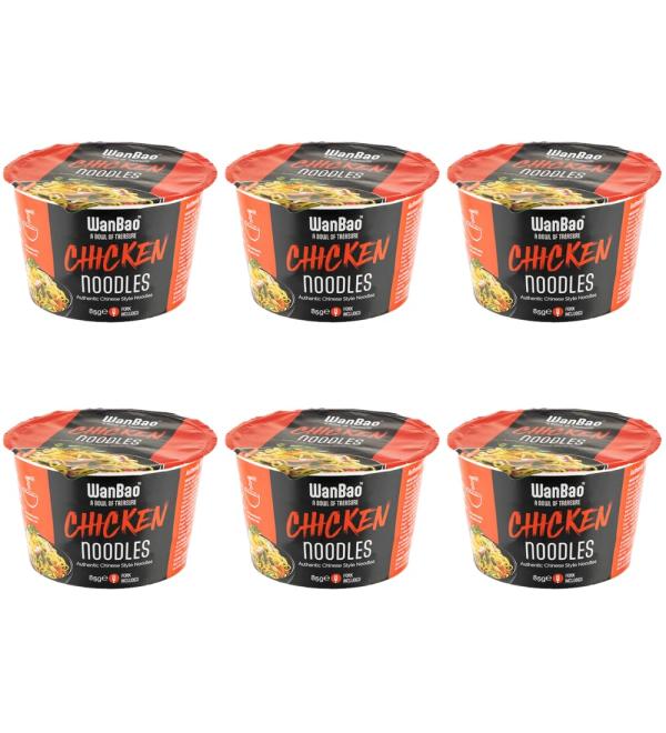 Instant Bowl Noodles Treasure Chicken 6pk - Buy Online on GoSupps.com