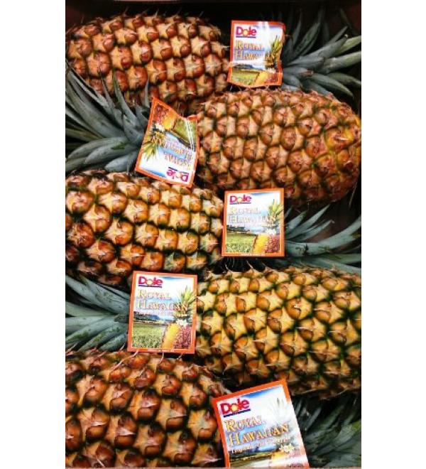 Fresh Tropical Gold Hawaiian Pineapples (2 ea)