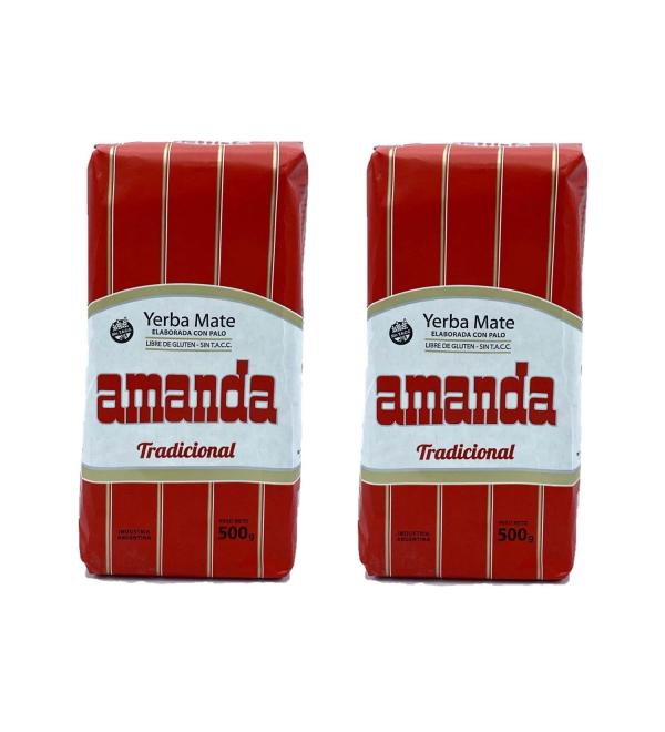 Amanda Yerba Mate 500g Pack of 2 Sachet - Buy Online on GoSupps.com