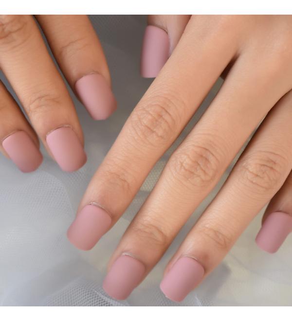 EchiQ Dried Rose Acrylic Nails Short 24pcs - Buy Online on GoSupps.com
