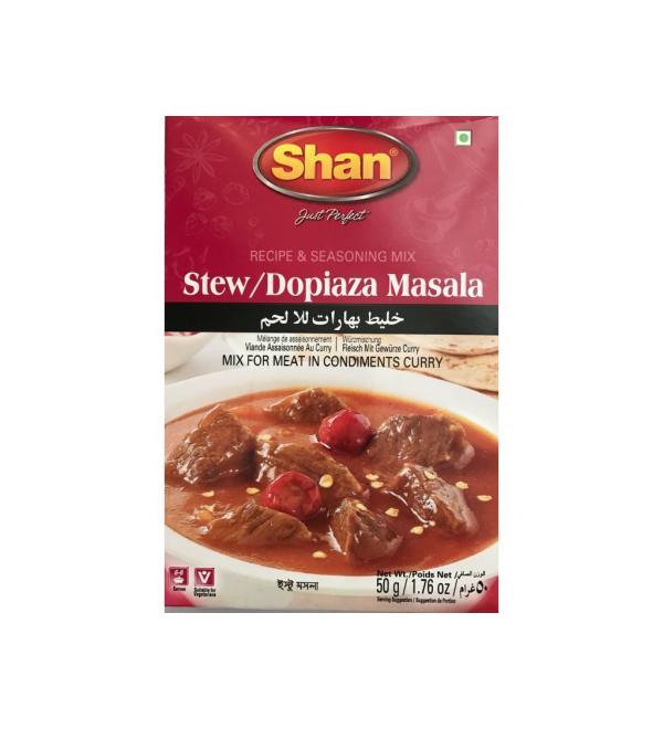 Shan Shan Lot of 2 stews Dopiaza Masala 50 g