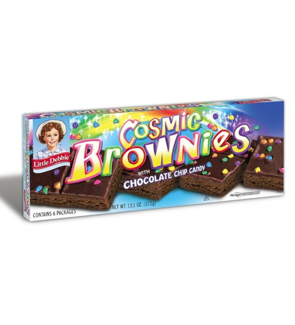 Little Debbie Cosmic Brownies /Dark Fudge with Candy Coated Chocolate Chips 9oz Box
