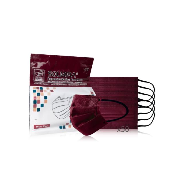 SOLMIRA Medical Disposable Face Mask TYPE IIR Red 50U - Buy Online on GoSupps.com