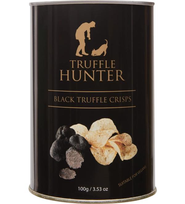 Snack Truffle Hunter BLACK TRUFFLE CRISPS - TIN 100G Special Truffle Crisp - Buy Online on GoSupps.com