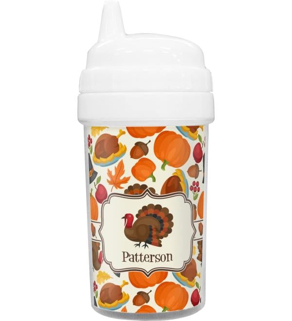RNK Shops Traditional Thanksgiving Toddler Sippy Cup (Personalized)