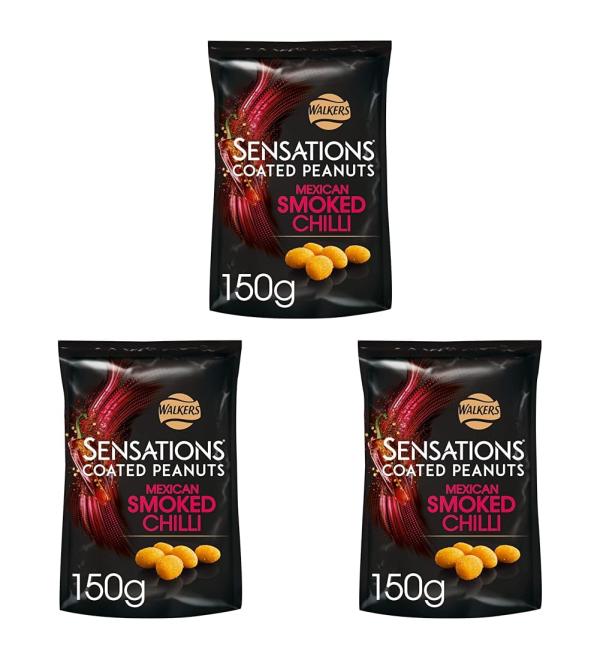 Sensations Mexican Smoked Chilli Peanuts 150g - Buy Online on GoSupps.com