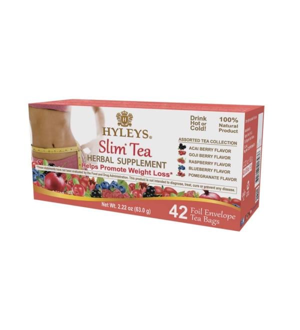 Hyleys Tea Slim Tea Assorted 42 Tea Bags - Buy Online on GoSupps.com