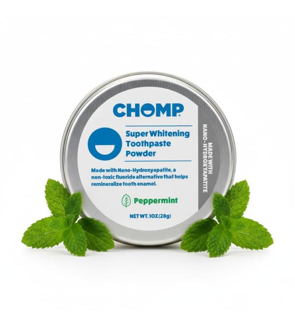 CHOMP Hydroxyapatite Toothpaste Peppermint - Buy Online on GoSupps.com