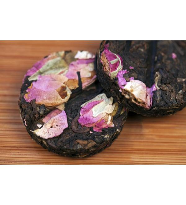 Rose flower mini tea cakes total 2 Pound (908 grams) fermented Pu Erh tea box packing. - Buy Online on GoSupps.com