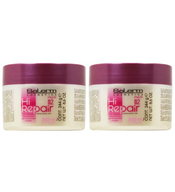Salerm Hi Repair Mask 8.6oz / 244g Pack of 2