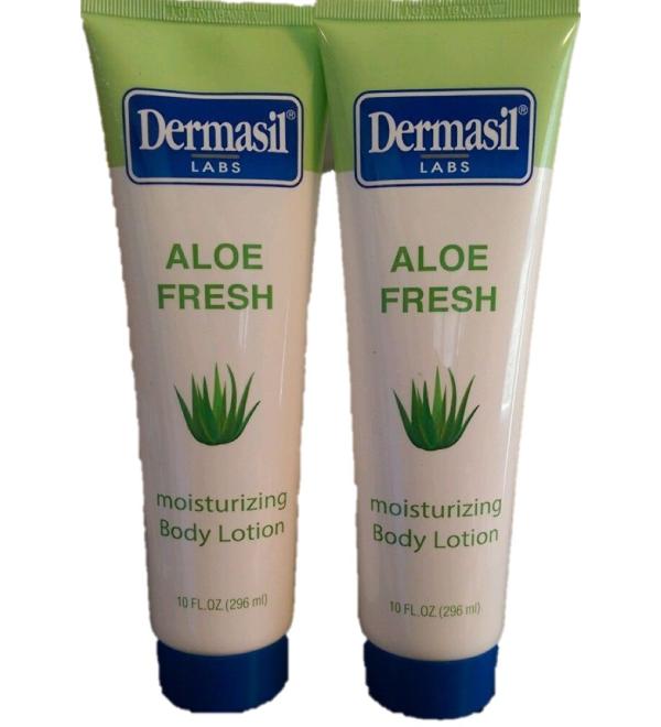 Aloe Fresh Moisturizing Body Lotion 10 fl oz by Dermasil Labs (pack of 2)