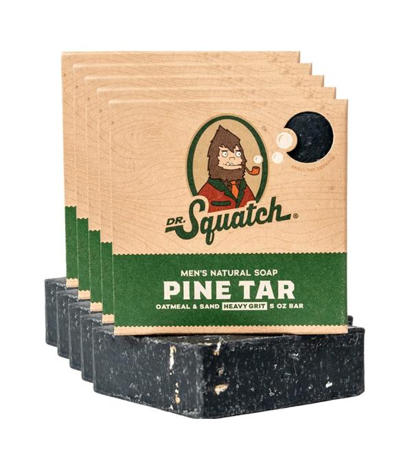 Dr. Squatch Bar Soap Pine Tar 5-Pack - Buy Online on GoSupps.com