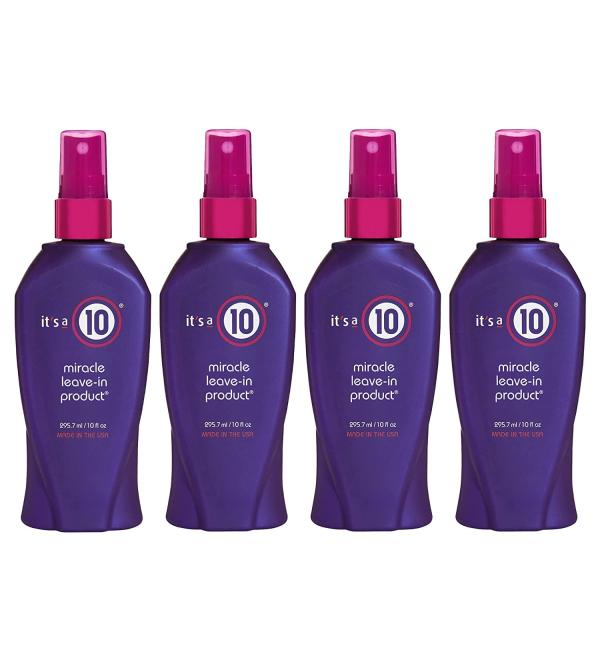It's A 10 Haircare Miracle Leave-In Conditioner Spray - 10 oz. - 4ct 40 Fl Oz (Pack of 1)