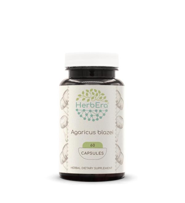 HerbEra Agaricus Blazei 60 Capsules 500 - Buy Online on GoSupps.com