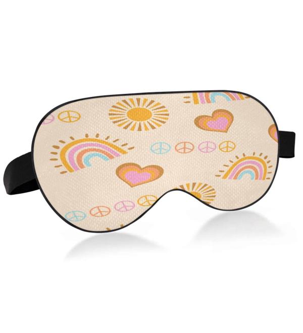 WELLDAY Sleep Mask Peace Rainbow Night Eye Shade - Buy Online on GoSupps.com