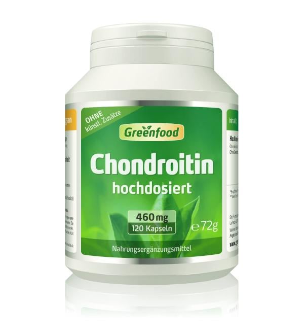 Greenfood Chondroitin 460mg 120 Capsules - Buy Online on GoSupps.com