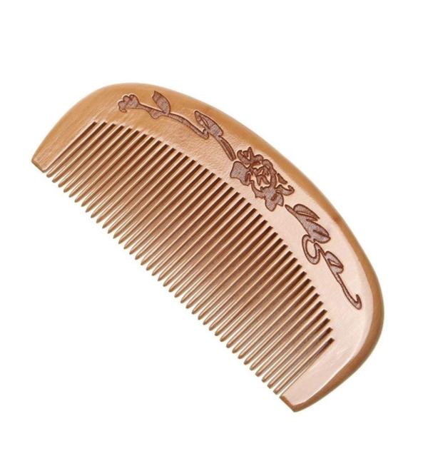 SHOUKAII Natural Wooden Beard Comb Dense Teeth - Buy Online on GoSupps.com