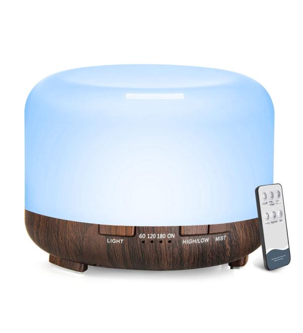 LONID Essential Oil Diffuser 500ml Black - Buy Online on GoSupps.com