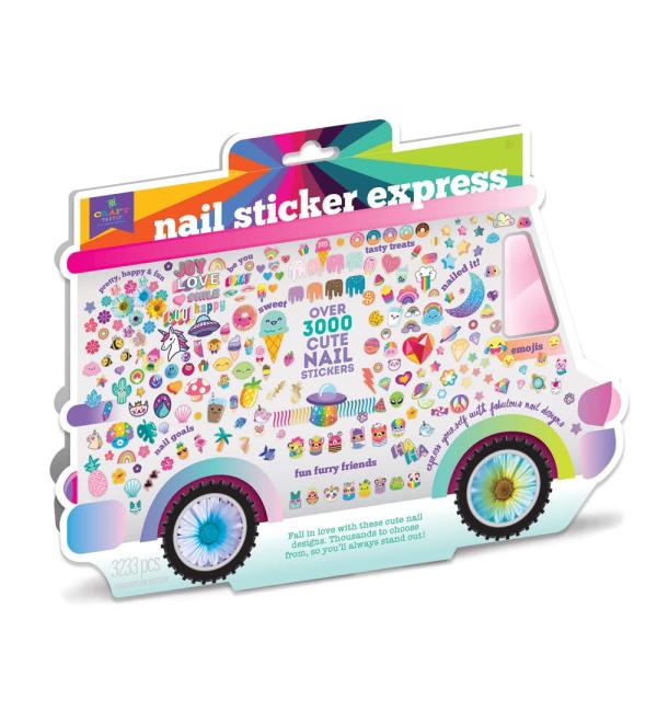 Craft-tastic Nail Sticker Express Kit - Regular Gold Foil & Glitter Stickers - Ages 8 - Buy Online on GoSupps.com