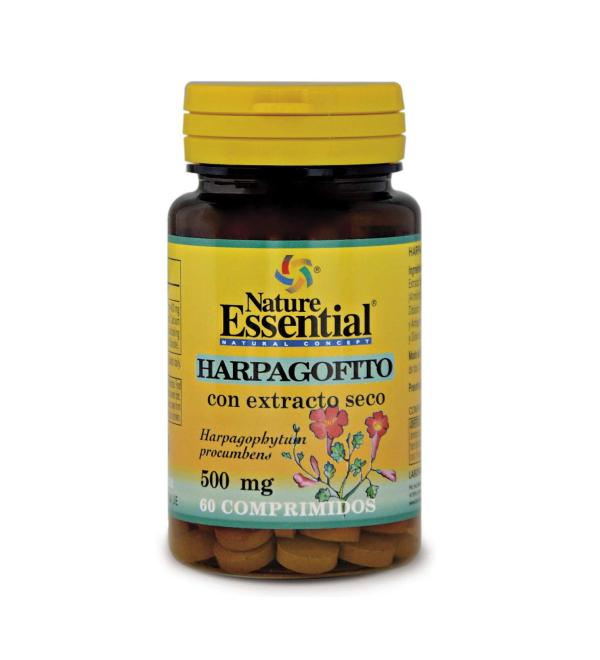 Nature Essential Nature Essential | Harpagophytis 500mg | Dry Extract | 60 Tablets | Anti-Inflammatory Properties | Helps Reduce Liquid Retention | Diuretic