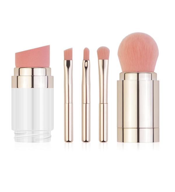 Rengu 5-in-1 Makeup Brush Set Electroplated Gold - Buy Online on GoSupps.com