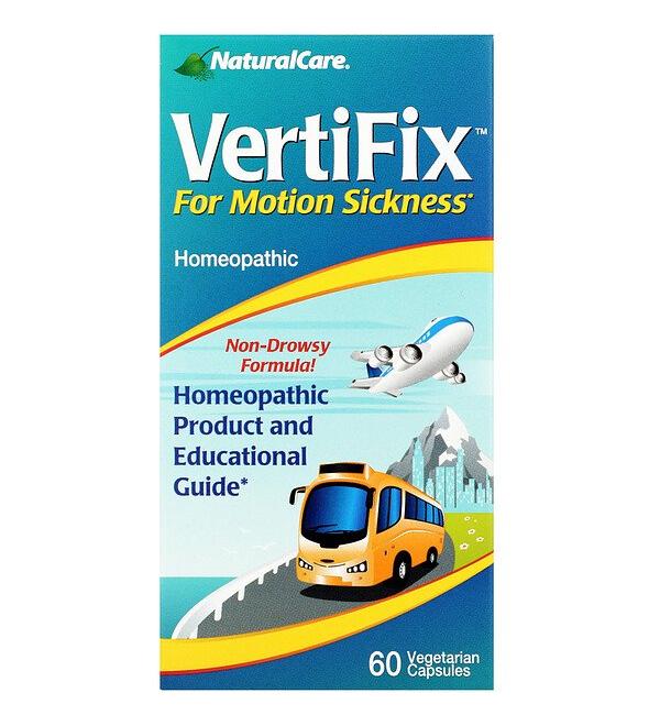 NaturalCare VertiFix For Motion Sickness 60 Vegetarian Capsules