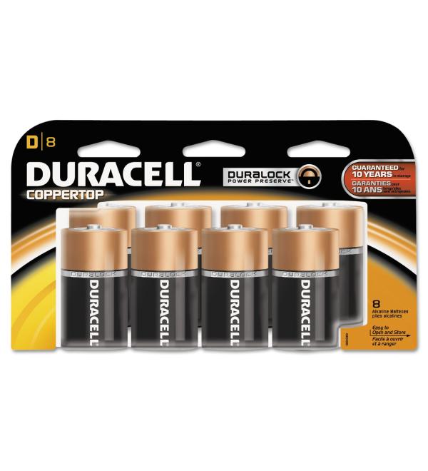 DURMN13RT8Z - Duracell Coppertop Alkaline D Battery - MN1300