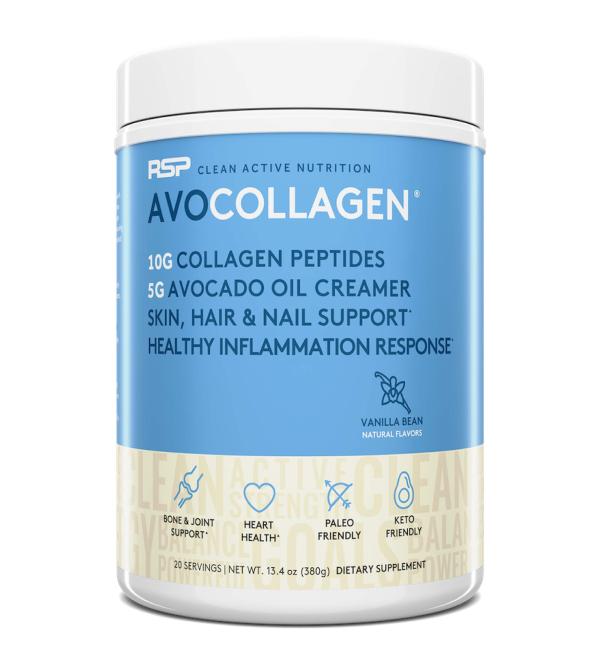 RSP AvoCollagen Peptides Avocado Oil Vanilla 400g - Buy Online on GoSupps.com